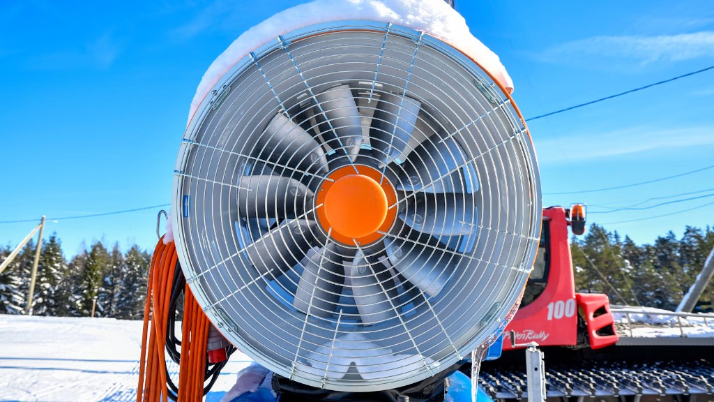 Ventilator van een sneeuwkanon