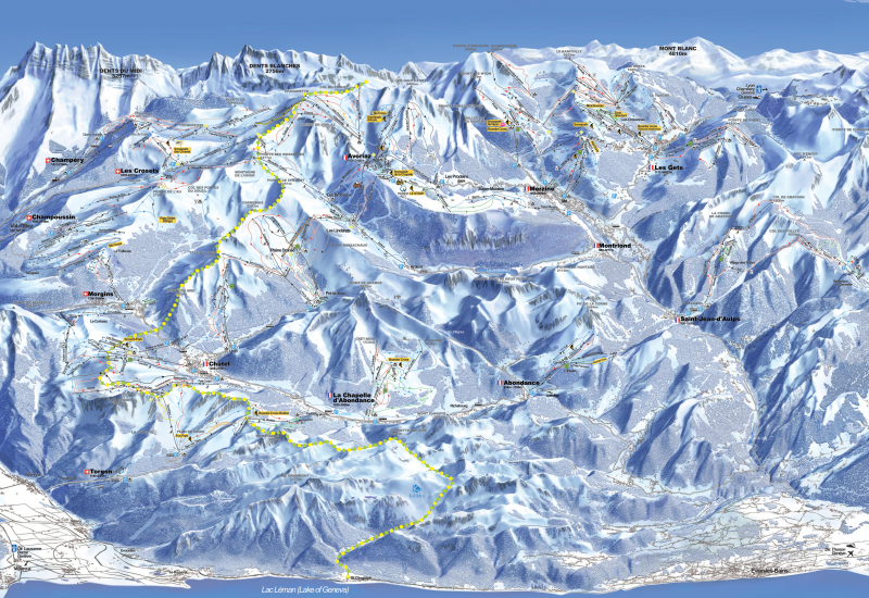 Pistekaart van Portes du Soleil